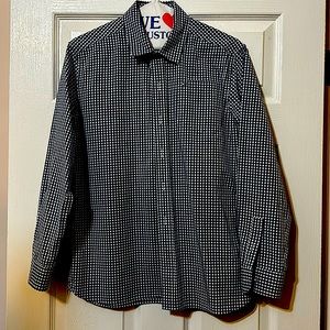 Boys XL Tommy Hilfiger blue & white check button down shirt excellent condition.